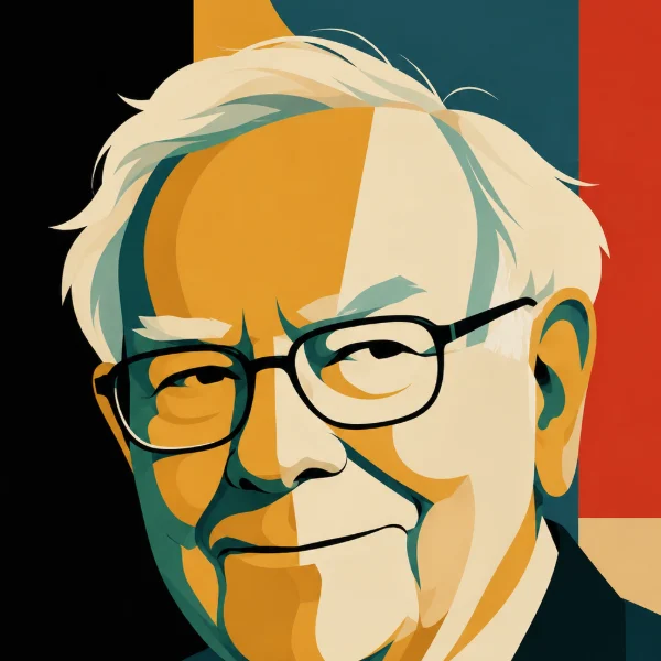 Illustrated portrait of Warren Buffett, Chairman & CEO, Berkshire Hathaway