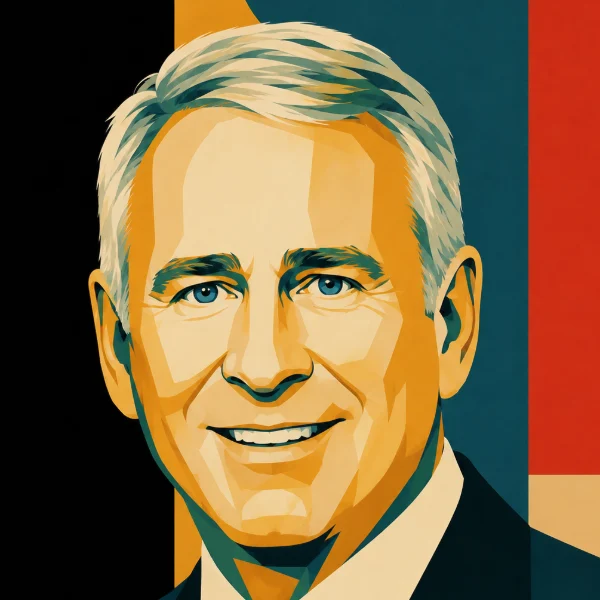 Illustrated portrait of Ken Griffin, Founder & CEO, Citadel