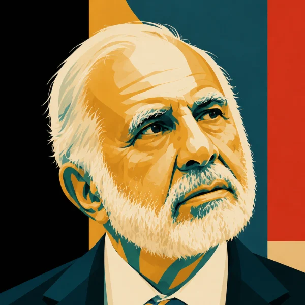Illustrated portrait of Carl Icahn, Founder & Chairman, Icahn Enterprises